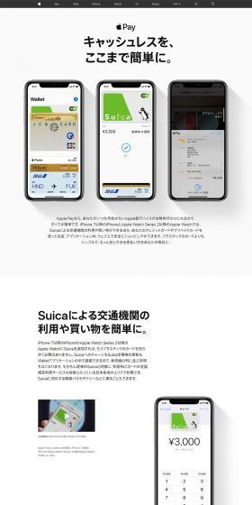 Apple Pay LP design (Services, Insurance, and Finance / White-based / Simple) PC version