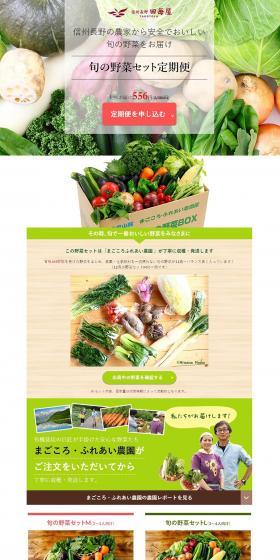 Seasonal Vegetable Set Subscription LP design (food / Green tones / Trust and Safety) PC version