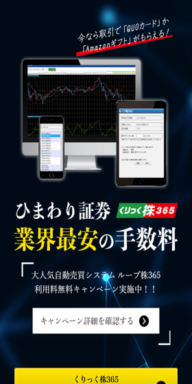 クリック株365のLPデザイン（サービス・保険・金融／ブルー系／マンガ・イラスト系）スマホ版