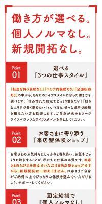 Hoken no Madoguchi: Mid-career Recruitment LP design (recruitment / Red tones / Simple) PC version