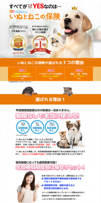 Pet insurance for dogs and cats LP design (Services, Insurance, and Finance / Orange tones / Trust and Safety) PC version