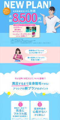 Medical laser hair removal LP design (Beauty services / Shades of blue / Lively type) PC version