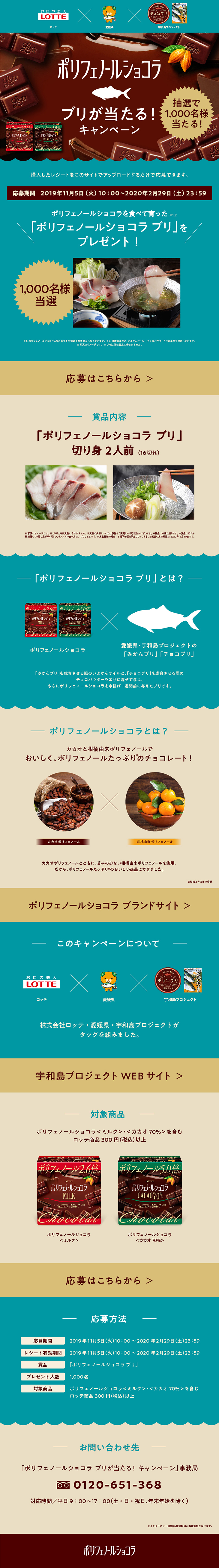 Polyphenol Chocolat LP design (Services, Insurance, and Finance / Shades of blue / Cute style) PC version