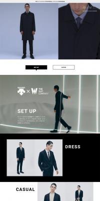 DESCENTE×THESUITCOMPANY LP design (fashion / White-based / Simple) PC version