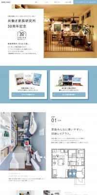 Dual-Income Family Research Institute LP design (Housing and Real Estate / Shades of blue / Simple) PC version