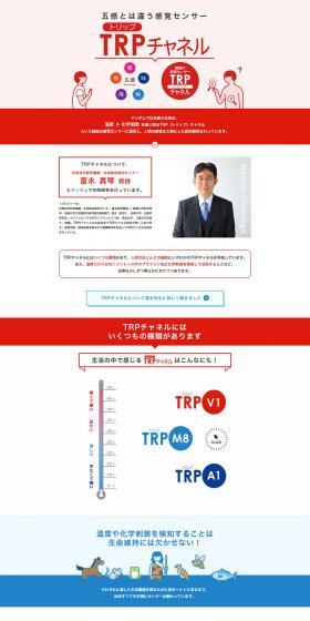 TRPチャンネルのLPデザイン（サービス・保険・金融／レッド系／シンプル系）PC版