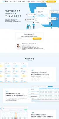 Pace LP design (Services, Insurance, and Finance / Shades of blue / Simple) PC version
