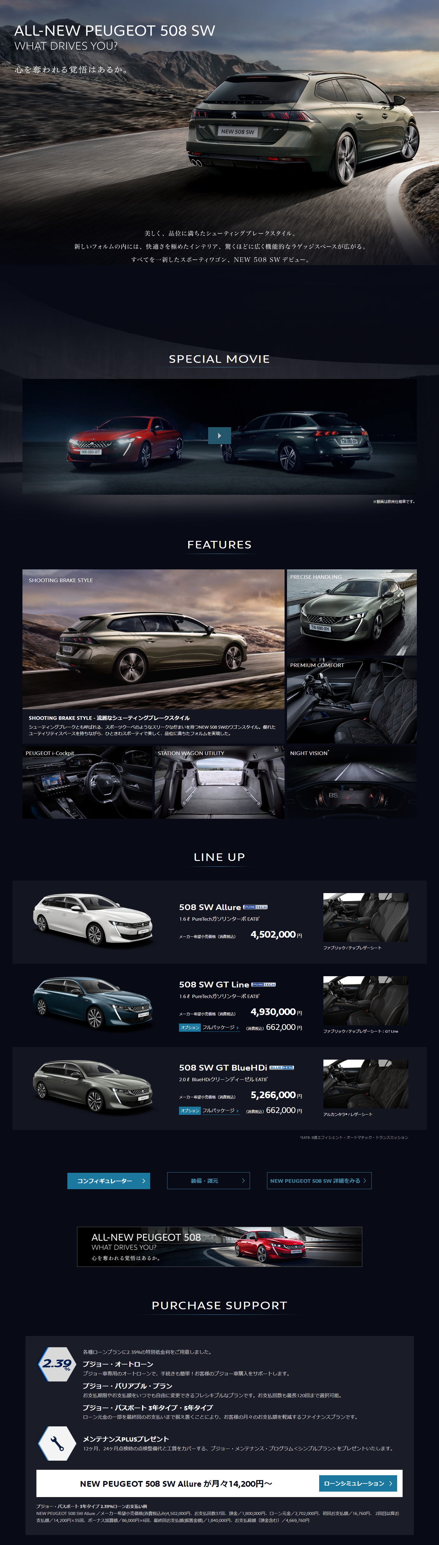 PEUGEOT508SW LP design (Cars, Motorcycles, Bicycles / Black-colored / Cool style) PC version