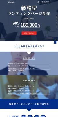 Strategic Landing Page Production LP design (Businesses, companies, stores / Shades of blue / Simple) PC version