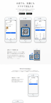 PAYID LP design (Internet service / White-based / Simple) PC version