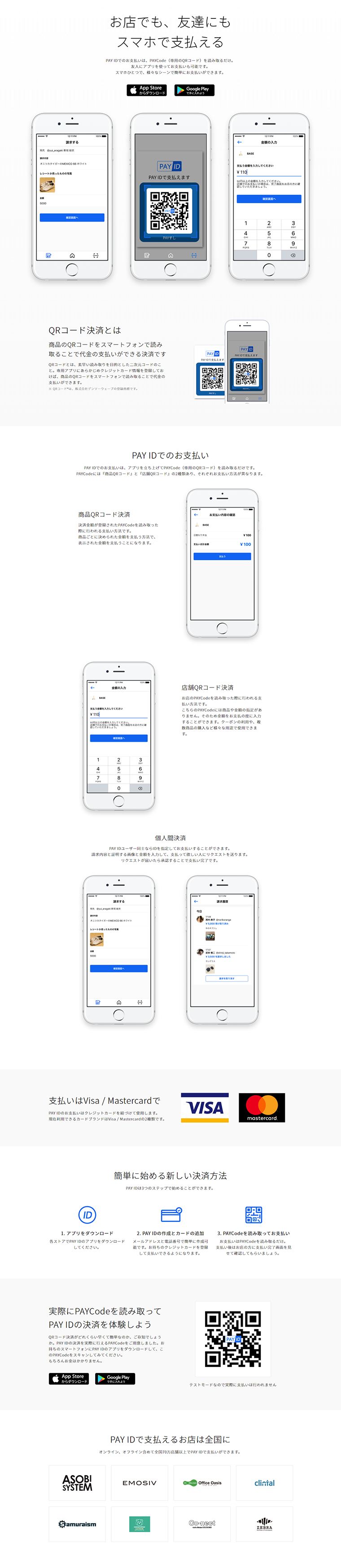 PAYID LP design (Internet service / White-based / Simple) PC version