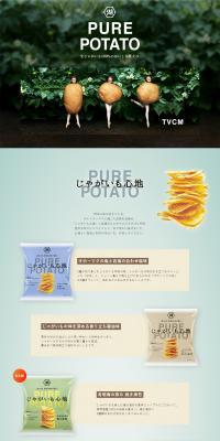 PUREPOTATO LP design (Sweets and Snacks / Green tones / Organic) PC version