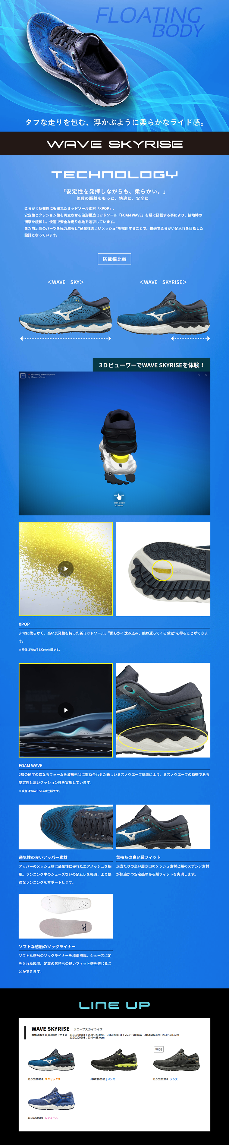 WAVESKYRISE LP design (sports / Shades of blue / Simple) PC version