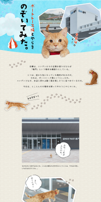 Introducing race tracks from a cat's perspective LP design (Internet service / Beige tones / Cute style) PC version