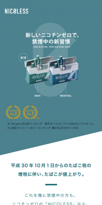 NICOLESS LP design (goods / Green tones / Simple) PC version