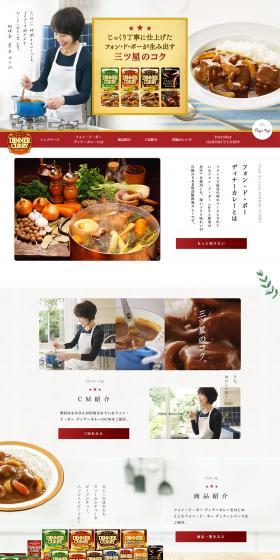 Fond de Veau Dinner Curry LP design (food / Red tones / Natural style) PC version