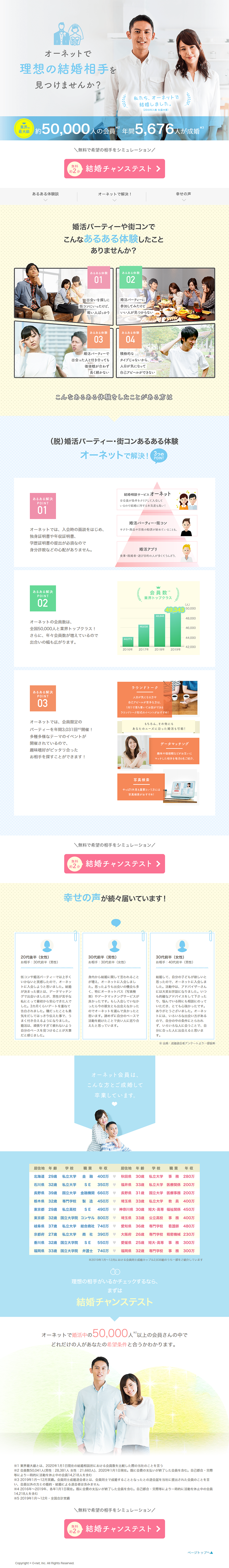 Marriage Agency LP design (Internet service / Shades of blue / Trust and Safety) PC version