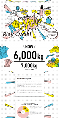 PlayCycle! LP design (Services, Insurance, and Finance / White-based / Lively type) PC version