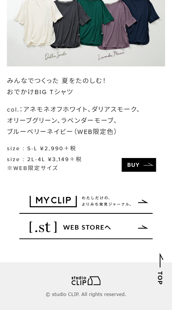 Big T-shirt for summer outings, created by everyone LP design (fashion / White-based / Simple) Mobile version