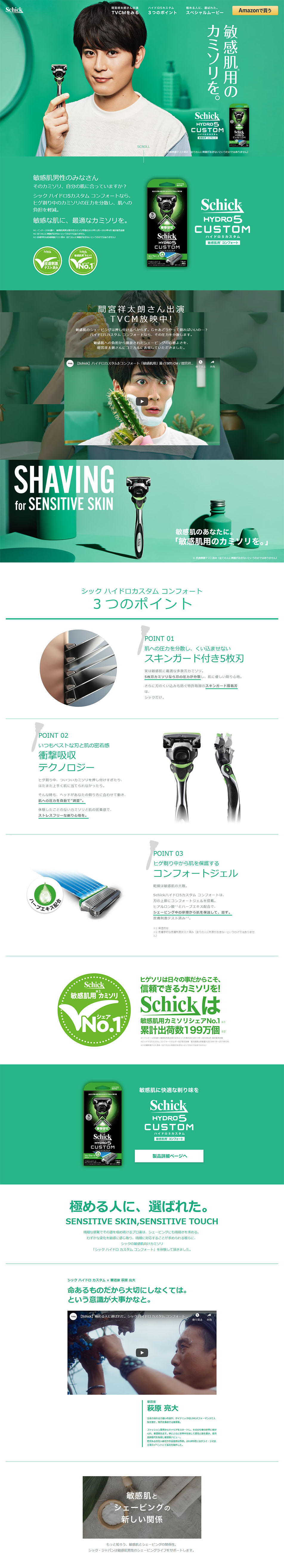 SchickHYDRO5CUSTOM LP design (goods / Green tones / Simple) PC version