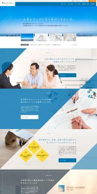 Life Plan Support LP design (Services, Insurance, and Finance / Shades of blue / Trust and Safety) PC version