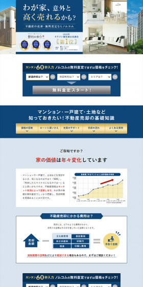 Property Sale LP design (Housing and Real Estate / Shades of blue / Trust and Safety) PC version