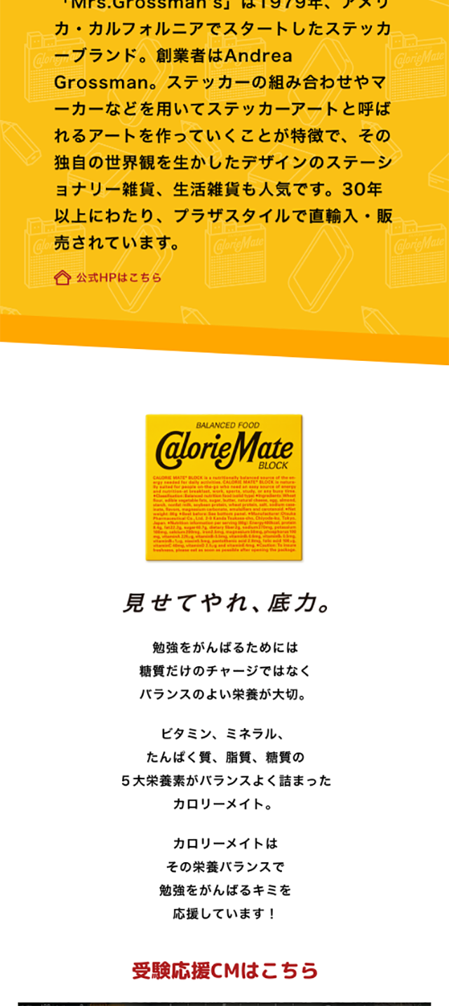 Kin-Sumaho Mate 2020 LP design (Health and Beauty Foods and Supplements / Orange tones / Simple) Mobile version