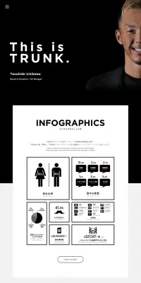 RECRUITのLPデザイン（求人・採用関連／ブラック系／かっこいい系）PC版