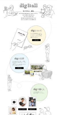 Careers Site LP design (Recruitment and Hiring / White-based / Simple) PC version