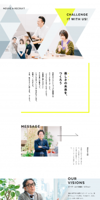 Recruitment Information LP design (Recruitment and Hiring / White-based / Simple) PC version