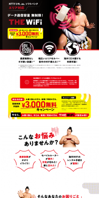 THEWiFi LP design (Internet service / Red tones / Lively type) PC version