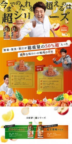 Cho Series Cho Yakiniku Sauce LP design (food / Orange tones / Flashy style) PC version