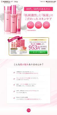 B.K.AGE LP design (Beauty, Skincare, Fragrance / Pink shades / Refined style) PC version
