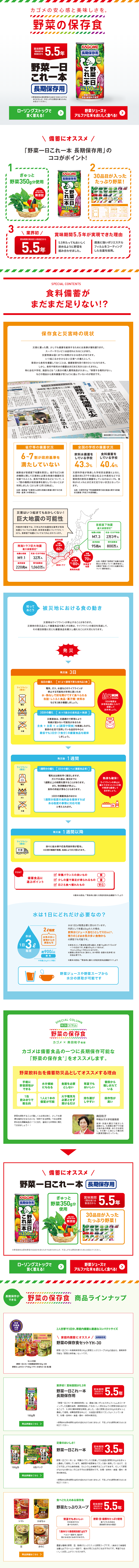 野菜の保存食のLPデザイン（健康・美容食品・サプリ／カラフル系／健康・癒し系）PC版