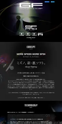 裏ソフトラバー GFシリーズのLPデザイン（スポーツ／ブラック系）PC版