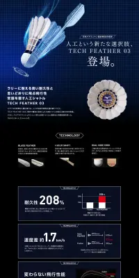 TECH FEATHER03のLPデザイン（スポーツ／ブラック系／かっこいい系）PC版