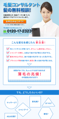 Free Hair Check Experience LP design (Beauty services / Shades of blue / Trust and Safety) PC version
