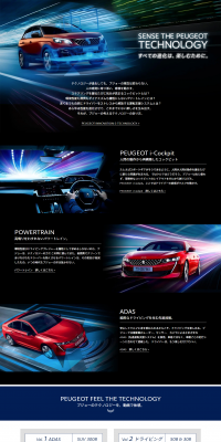 SENSE THE PEUGEOT TECHNOLOGY LP design (Cars, Motorcycles, Bicycles / Black-colored / Cool style) PC version