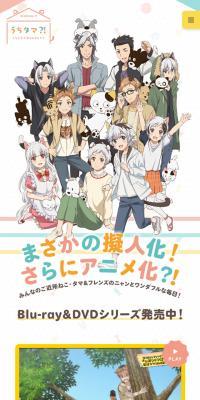 TVアニメ「うちタマ⁈ ～うちのタマ知りませんか？～」のLPデザイン（TV・映画・アニメ／カラフル系／かわいい系）スマホ版