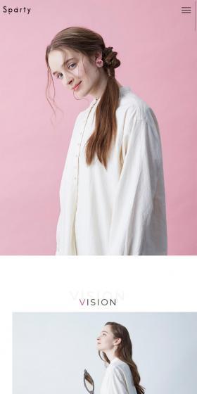 spartyのLPデザイン(企業・会社・お店/ピンク系/かわいい系)スマホ版