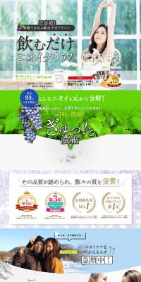 Refume LP design (Health and Beauty Foods and Supplements / White-based / Health and Wellness) PC version