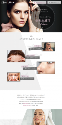 Beauty Skin Treatment Options LP design (Beauty services / Shades of grey / Refined style) PC version