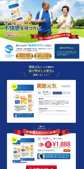 Healthy Joints LP design (Health and Beauty Foods and Supplements / Shades of blue / Health and Wellness) PC version