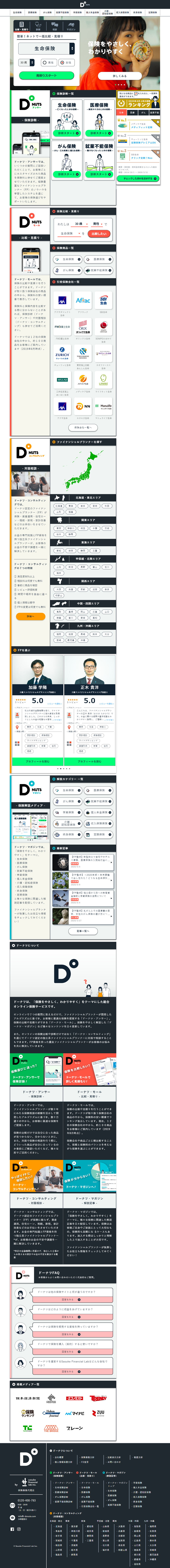 Donut LP design (Services, Insurance, and Finance / Multi-color type / Lively type) PC version