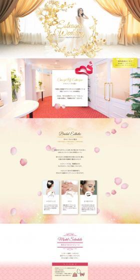 Beauty Salon ESTEAQUE LP design (Beauty services / Gold tones) PC version