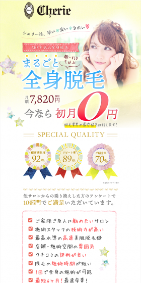 Full Body Hair Removal LP design (Beauty services / Multi-color type / Clean-cut) PC version
