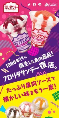フロリダサンデーのLPデザイン（スイーツ・スナック菓子／カラフル系／にぎやか系）スマホ版