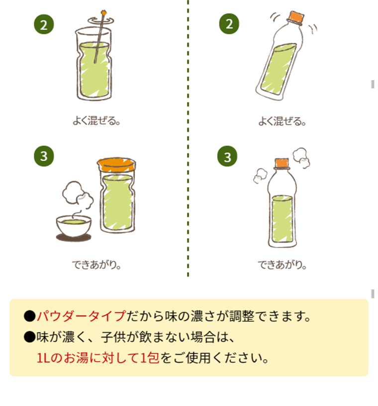 白井田七。茶のLPデザイン（健康・美容食品・サプリ／グリーン系／清潔系）スマホ版