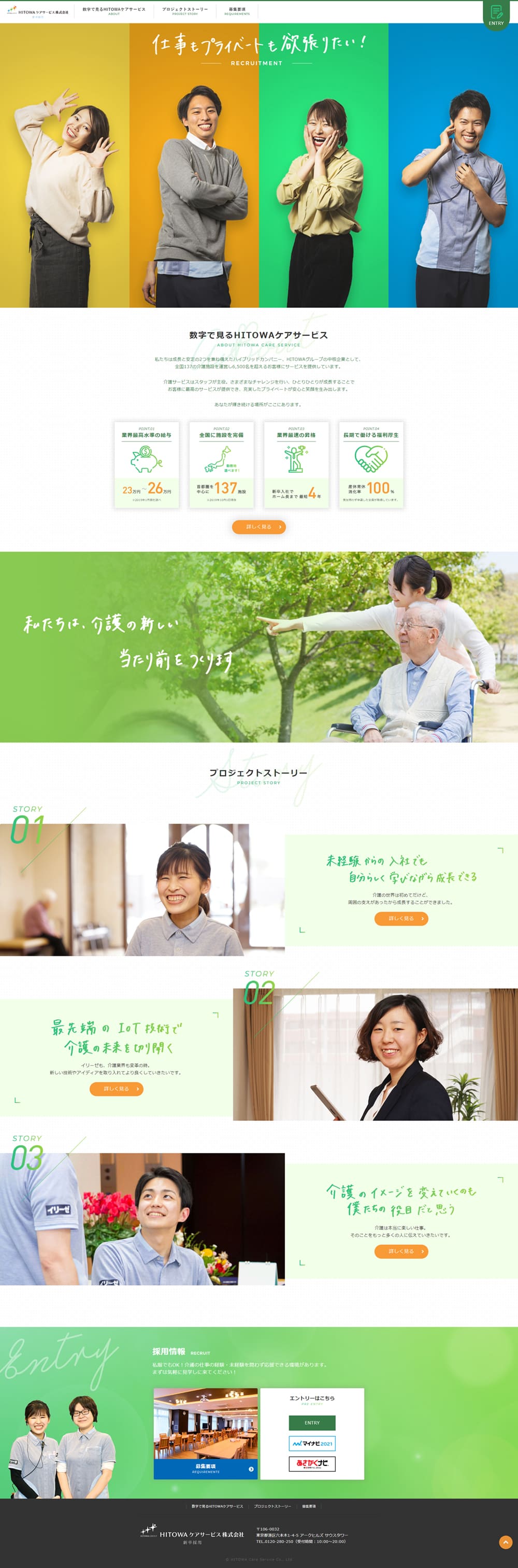 Job Openings LP design (Recruitment and Hiring / Multi-color type / Refreshing type) PC version