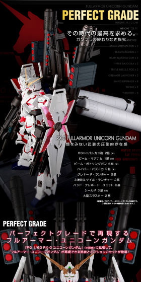 ＰＧ 1/60 RX-0 ユニコーンガンダム用 ＦＡ拡張ユニットのLPデザイン（玩具・ホビー・フィギュア／ブラック系／かっこいい系）PC版